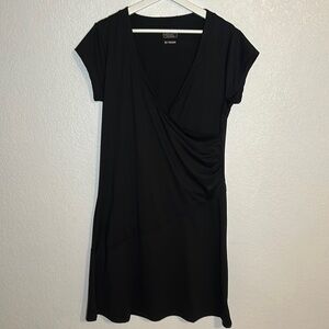 Alpine Design Studio Activewear Faux Wrap Dress Black Size XL